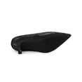 thumbnail image 5 of BLISSFUL STEP Women's Pointed Toe Printed Slip on Kitten Heel Pumps Black 8, 5 of 6