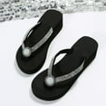 thumbnail image 6 of Mepaouo Womens Wedge Flip Flops Cushion Soft Platform Thong Sandals Arch Support Beach Slide Shoes, 6 of 8