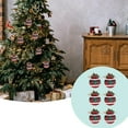 thumbnail image 4 of Christmas Outdoor Decor Christmas Cloth Bag Red Plaid 6cm Christmas Tree Hanging Decorations Christmas Foam Decorative Hangings., 4 of 7