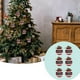 thumbnail image 4 of Bolsa de tela navideña a cuadros rojos de 6 cm, adornos colgantes para árbol de Navidad, adornos navideños de espuma., 4 of 6