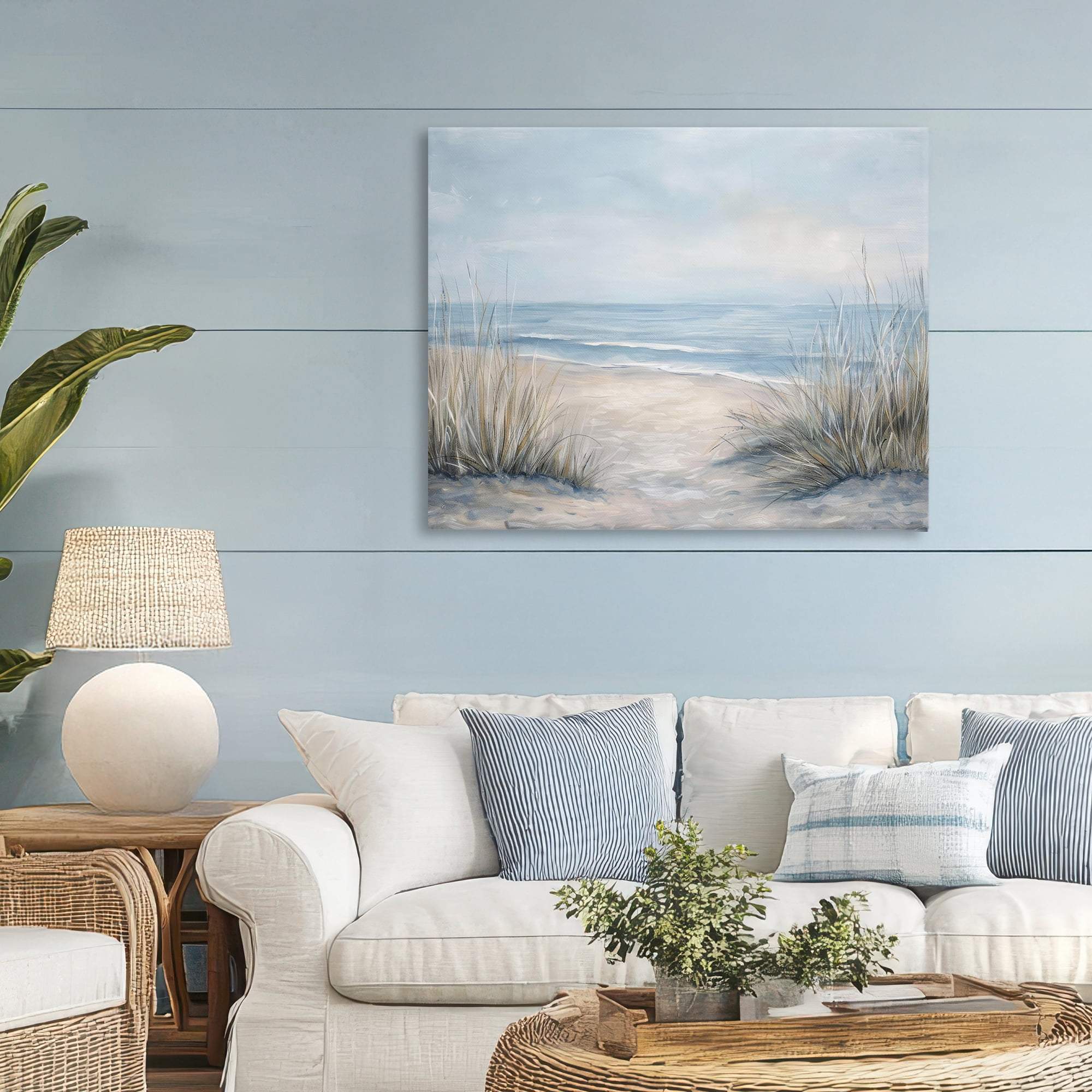Stupell Industries To The Beach Tranquil Landscape Canvas Wall Art, design by Petal Prints Design