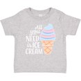 thumbnail image 3 of Inktastic All You Need is Ice Cream with Ice Cream Cone Boys or Girls Baby T-Shirt, 3 of 5