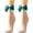 Green, variant on GigrtiJin Women Fishnet Stockings Hollow Out Mesh Ankle Socks With Bow Tie Breathable Mid Calf Socks