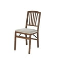 thumbnail image 5 of Mission Fusion Folding Chair (Set of 2)- Blush Fabric and Fruitwood, 5 of 5