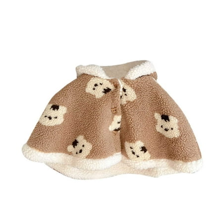 

Youmylove Baby Toddler Boys Girls Wool Blend Winter Hooded Outerwear Capes Poncho Coat Cute Clothing