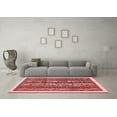thumbnail image 3 of Ahgly Company Indoor Rectangle Abstract Red Modern Area Rugs, 4' x 6', 3 of 4