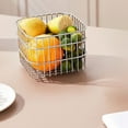 thumbnail image 6 of SLYNSHome Fruit Basket for Kitchen Counter Stainless Steel Wire Storage Basket for Organizer & Storage for Bread Vegetable Fruits - Large, 6 of 7