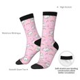 thumbnail image 5 of Funny Pink Unicorn Crew Socks, Colorful Novelty Tube Socks For Men & Women, Stretchy Casual & Athletic Socks, Unisex Gift Idea, 5 of 6
