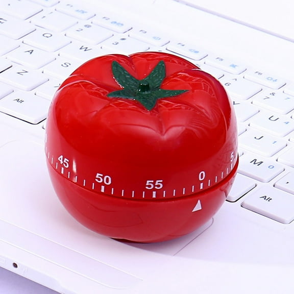 Masteelf Tomato Shape Manual Rotate Timer Household Countdown Timer 1 Set Kitchen Reminder Large Size