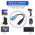 thumbnail image 2 of Convertidor de adaptador PS/2 a USB para teclado y ratón PS2 UCEC, 2 of 9