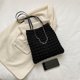 thumbnail image 3 of Bolso Bolso plisado Moda Shopper Color sólido Damas Simple Negro, 3 of 8