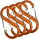 thumbnail image 1 of Mosquetones Llaveros VentDepot TwinLockOrange 4Pzas 10kg Forma S Bloqueo Automático Naranja Aleación de Aluminio, 1 of 2