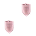 thumbnail image 4 of Methold Plaid Slobber Bufanda Algodón Triangular Mascota Toalla Decoración Suministros Verde Type4 NO4, 4 of 6