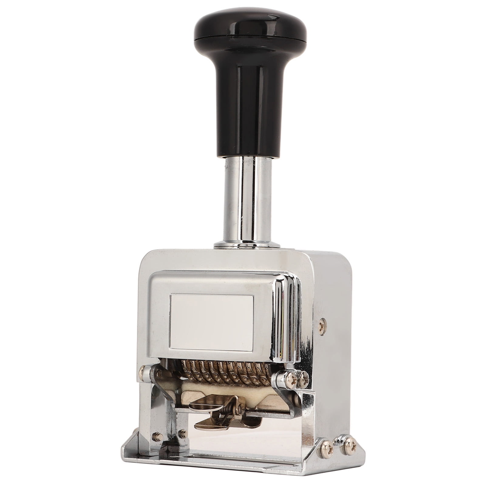 Riousery 10-Digit Automatic Numbering Stamp Machine, Self-Inking Heavy Duty Number Stamp for Office, Banking, Accounting, and Medicine, Ergonomic Handle Design (6.3 inches / 16 cm)