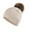 Beige, variant on EnJoCho Baby Cute Knitting Wool Hemming Hat Rhinestone Keep Warm Winter Hairball Cap Child Girl Boy Casual Outing Hats