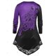 thumbnail image 2 of Camiseta Asimétrica de Encaje con Estampado Floral de Talla Grande Rosegal  Mangas largas de talla grande, 2 of 5