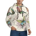 thumbnail image 2 of Daiia Flying Butterflies-1 for Men's Fashion Hoodies & Sweatshirts with Kangaroo Pocket Hooded Sweatshirt Breathable & Moisture Wicking-Large, 2 of 7