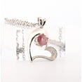 thumbnail image 5 of Natural Pink Tourmaline Sterling Silver Heart Necklace NT245, 5 of 9