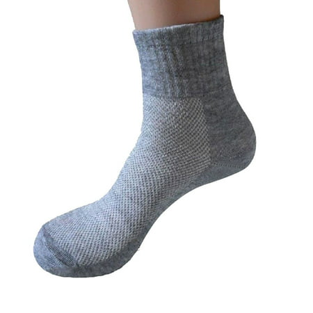 Sports Sock Cotton Soft Grey Socks Men'S Ankle Breathable Casual ...
