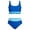 S10-BU1, variant on Glisme Girls Swimsuit 16-17 Years Color Block Bikini Set Square Neck Crop Top High Waist Bottom Two Piece Swimwear Bathing Suit For Beach And Pool Retro Beach Wear Green