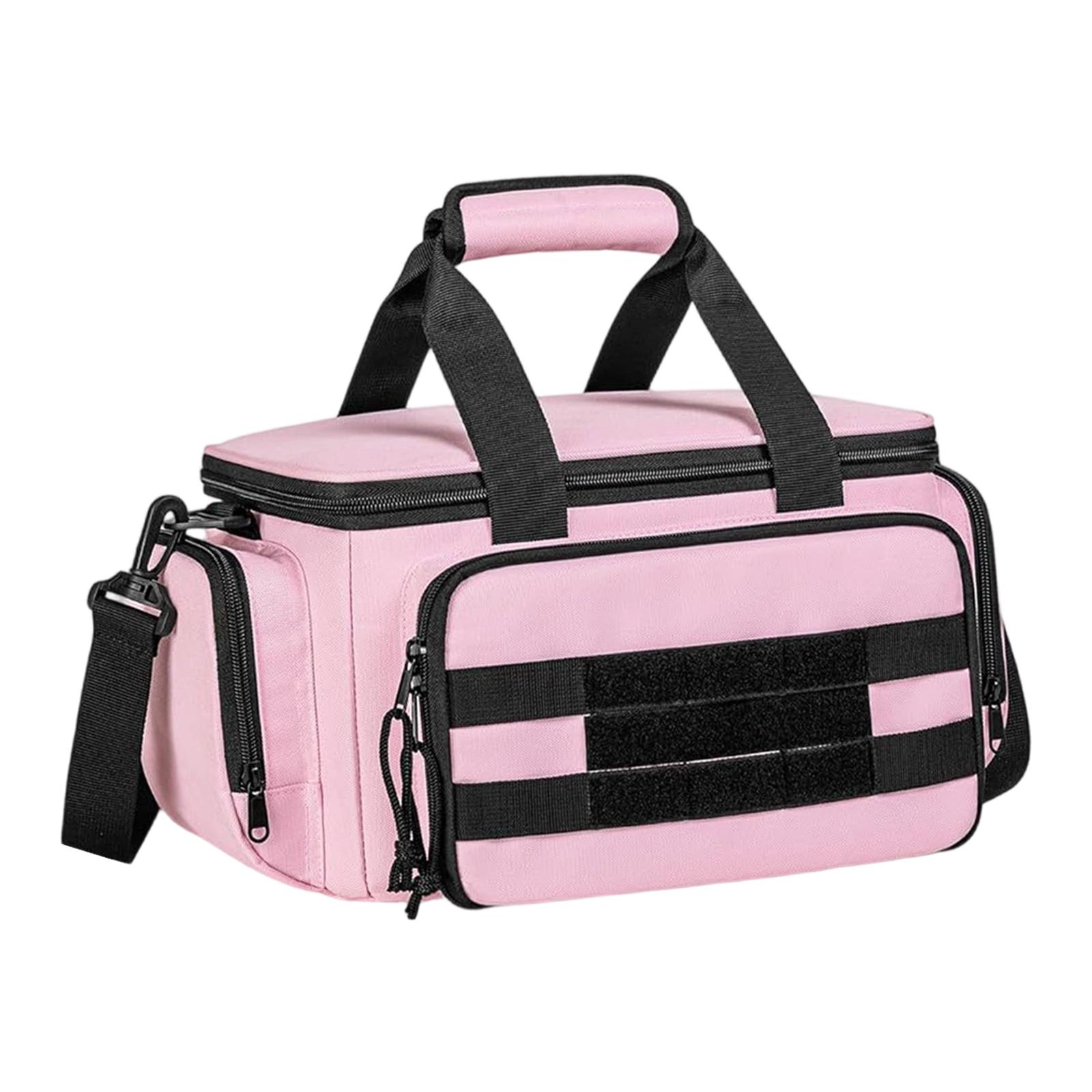 CarpNettore Pink Tool Bag for Women 13 inch Office Wide Mouth Girls Womens Tool Tote Bag