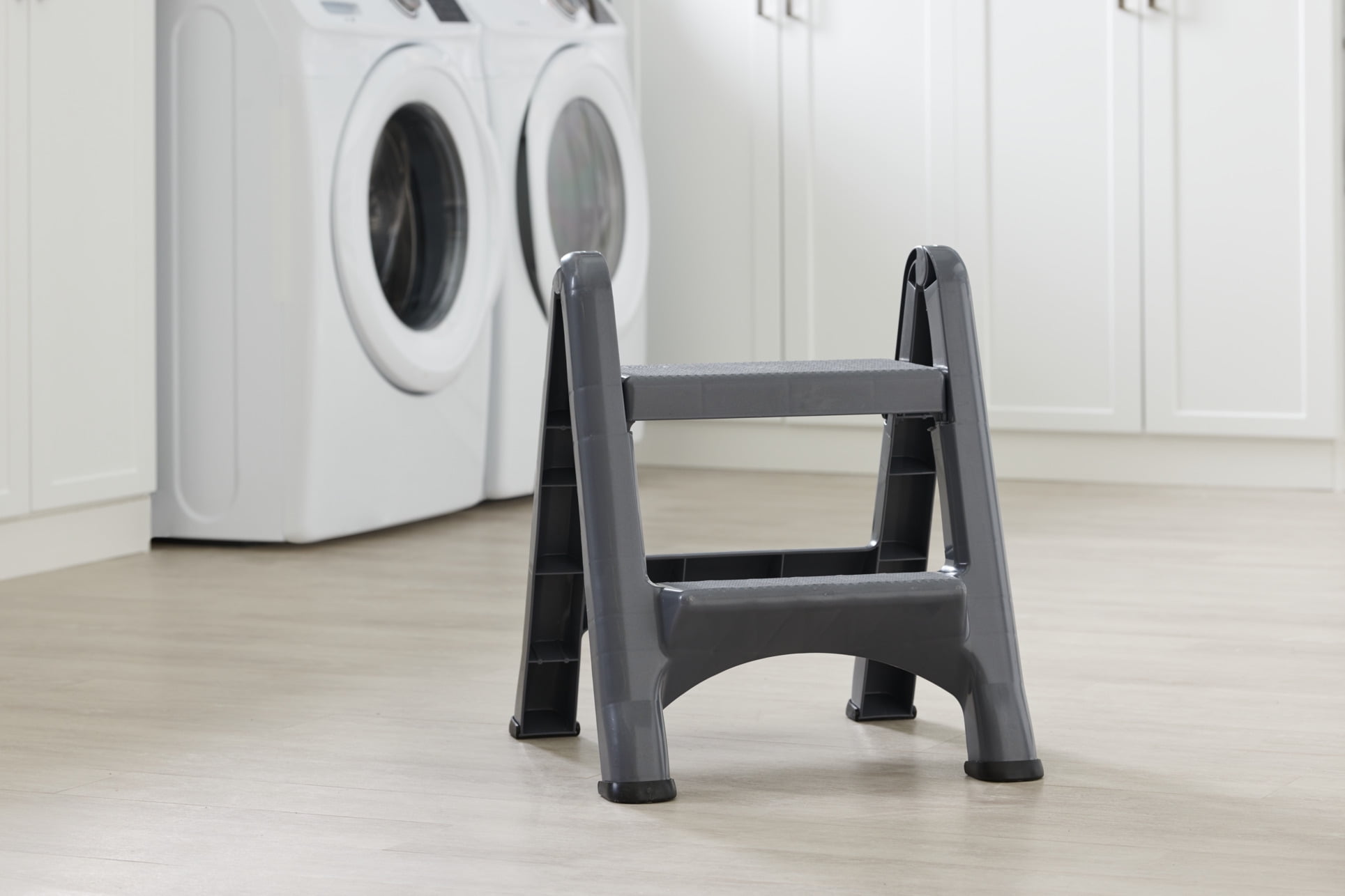 Rubbermaid EZ Step Folding 2 Step Stool White Walmart