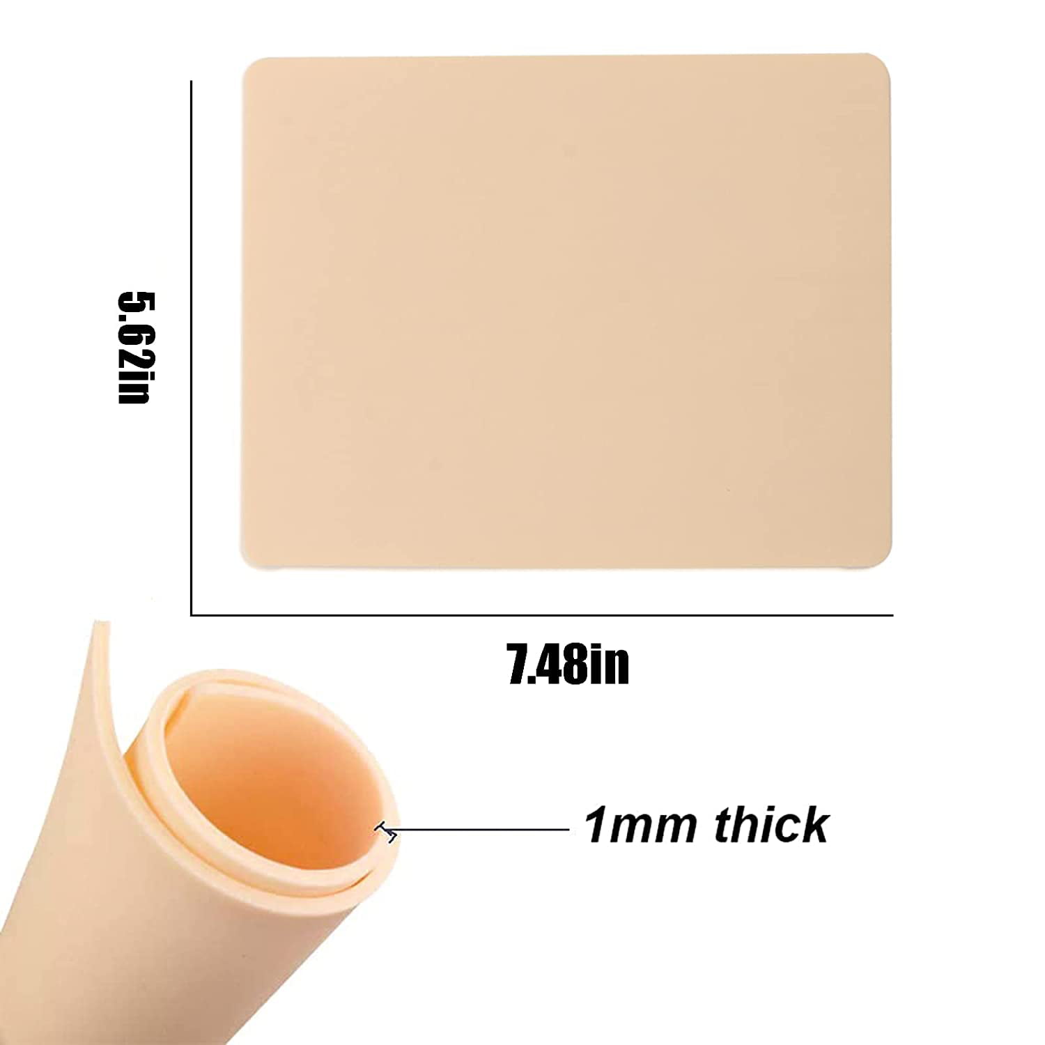 High-quality Silicone Tattoo Practice Skins A4 Size 5PCS – Hawink
