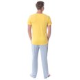 thumbnail image 2 of Intimo Men's 2 Piece Pajama Set Cotton/Poly Blend Jersey Knit Lounge Pants With Soft T-Shirt Top, 2 of 4