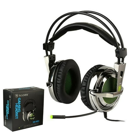 - Sades SA-928 Gaming Headset Stereo Lightweight PC Gaming Headphones Headset 3.5 mm Jack with Mic for PC MAC smartphone