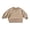 Khaki, variant on YDFCWX Toddler Kids Baby Boys Girls Basic Crewneck Pullover Sweatshirt Children's Solid Coat Tops,Green,6-12 Months