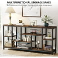 thumbnail image 6 of Tribesigns 70.9" Sofa Table Behind Couch, Wood Entryway Table for Living Room, Rustic Brown, 6 of 7