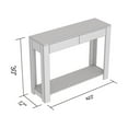 thumbnail image 4 of Safdie & Co. 40"L 2-Drawers 1-Shelf Console Table in Dark Taupe, 4 of 4