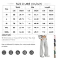 thumbnail image 2 of EANJE Men's Baggy Sweatpants Casual Elastic Waist Wide Leg Pants Solid Loose Fit Lounge Trousers with Side Pockets for Daily Streetwear Navy XL, 2 of 5