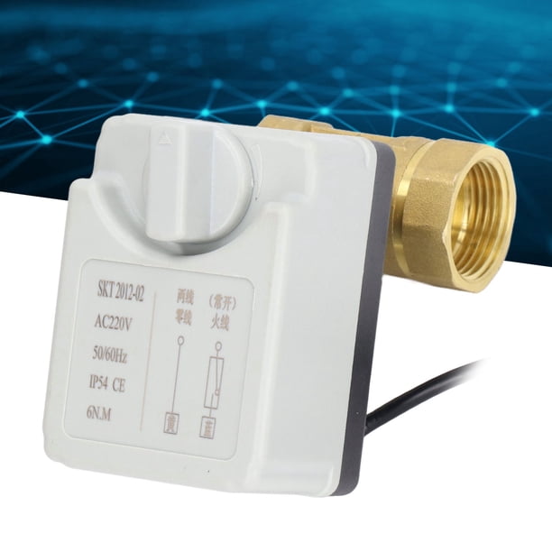Válvula De Bola De 1 Pulgada, Protección IP54 Válvula De Bola Motorizada DN25 Latón A Prueba De Polvo De 2 Para Motor Síncrono