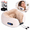 Brown, variant on Travel Neck Pillow with Heat and Vibration Massage Memory Foam