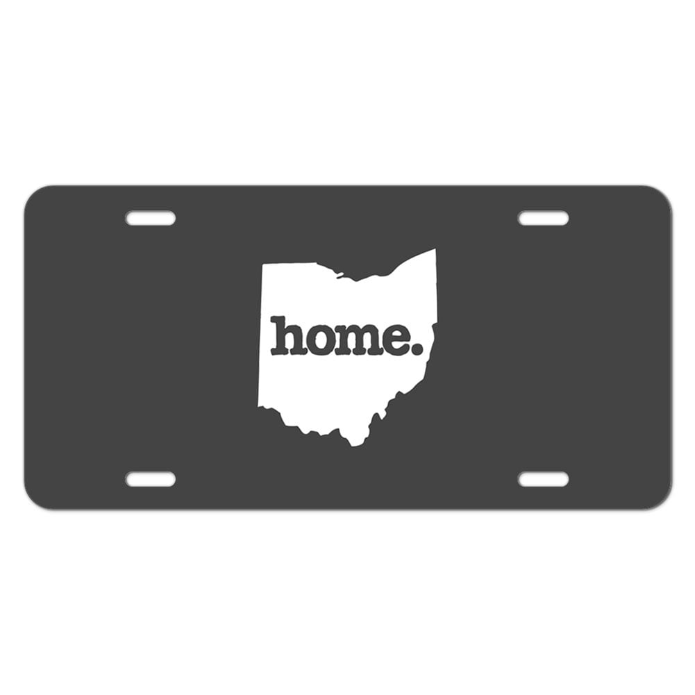 Ohio OH Home State Novelty Metal Vanity License Tag Plate Solid Dark