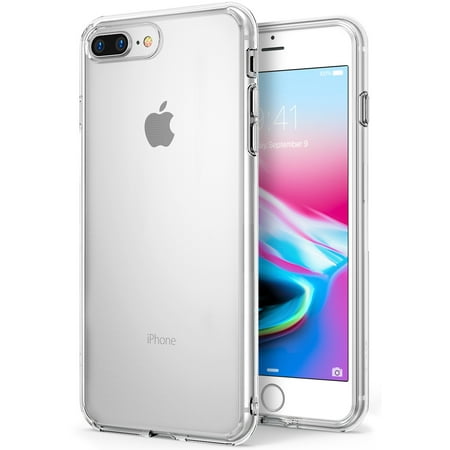 Ringke Air Case Compatible with iPhone 8 Plus, Lightweight & Thin Flexible TPU Scratch Resistant Cover - Clear