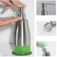 thumbnail image 4 of Dispensador de jabón espumoso recubrimiento protector de vidrio engrosado Facilitar la bomba de jabones de protección de limpieza para baño de cocina 300 ml Inevent HA060699-00B, 4 of 7