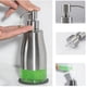 thumbnail image 4 of Dispensador de jabón espumoso recubrimiento protector de vidrio engrosado Facilitar la bomba de jabones de protección de limpieza para baño de cocina 300 ml Inevent HA060699-00B, 4 of 7
