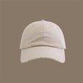 thumbnail image 5 of Men's and Women's Ripped & Distressed Baseball Cap, Washed Vintage Dad Hat with Hole Details, Soft Top Classic Fit Cap for Spring and Autumn Casual Wear Beige, 5 of 8
