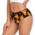 thumbnail image 2 of Fotbe Cartoon Pizza Calzones Estampados para Mujer – Ropa Interior de Algodón, Cómoda, Suave y Elástica-X-Small, 2 of 6
