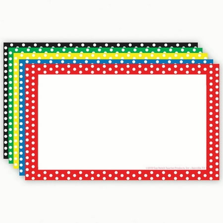 border index cards 4x6 polka dot blank walmart com 4x6 blank index cards