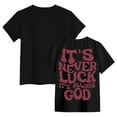 thumbnail image 3 of Gubotare Kids Clothes Girls Girls' Short Sleeve Shirts for Kids Crewneck Cute Casual Tee Blouse (Black,Size 5-6 Years), 3 of 6