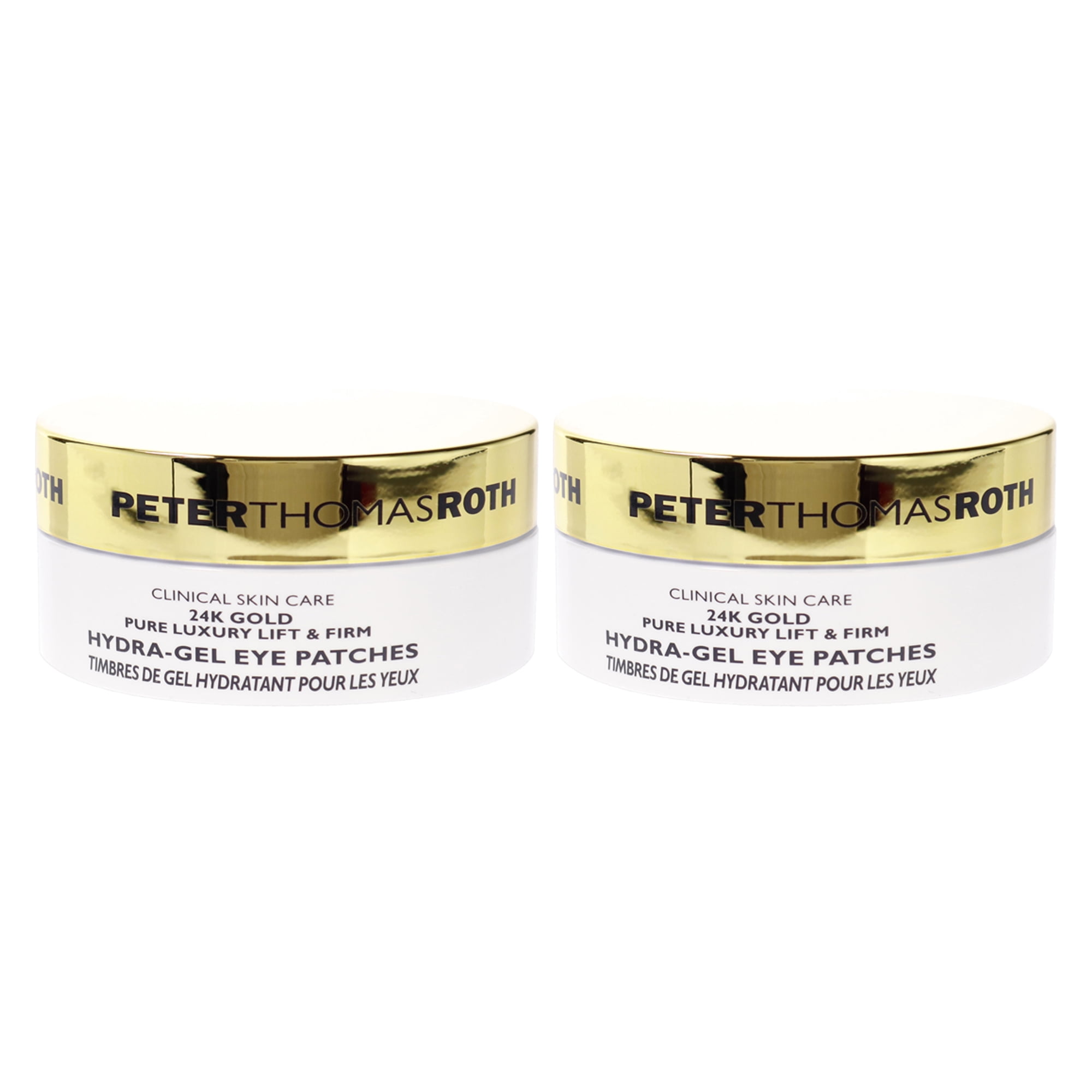 Peter Thomas Roth 24K Gold Pure Luxury Lift & Firm Hydra-Gel Eye Patches - Pack of 2 - 60 Pc Patches + Spatula Eye Patches