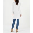 thumbnail image 2 of Style & Co Women's Petite Chenille-Knit Open-Front Cardigan White Size Petite X-Large, 2 of 2