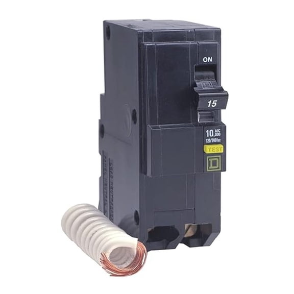 Square D by Square D - QO220GFICP QO Circuit Breaker, 20-Amp, 120/240V, 2-Pole, GFCI, Plug-In Mount