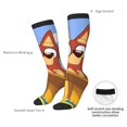 thumbnail image 4 of Masiiu Bluey Print Adult Crew socks, Comfortable Novelty Colorful Patterned, Breathable, Stylish Colorblock for Men Women, 4 of 6