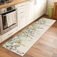 thumbnail image 2 of Eucalyptus Leaves 2'x6' Runner Rugs for Hallway Kitchen Bedside Non Slip Washable, Green Summer Botanical Rustic Entryway Rug Runners with Rubber Backing, Long Carpet Runner for Laundry Room, 2 of 8