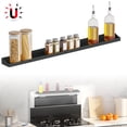 thumbnail image 1 of PENGXIANG Stove Top Shelf 30 Inch Silicone Magnetic Anti-Slip Over Stove Top Rack with 3 Functional Partitions Space Saving(Black), 1 of 8