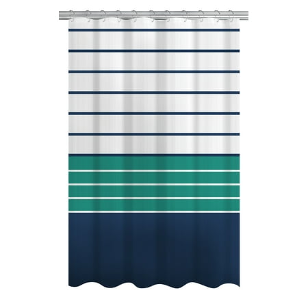Mainstays Nautical Ombre Stripe Fabric Shower Curtain 72 X Mainstays Nautical Ombre Stripe Fabric Shower Curtain 72 X Com